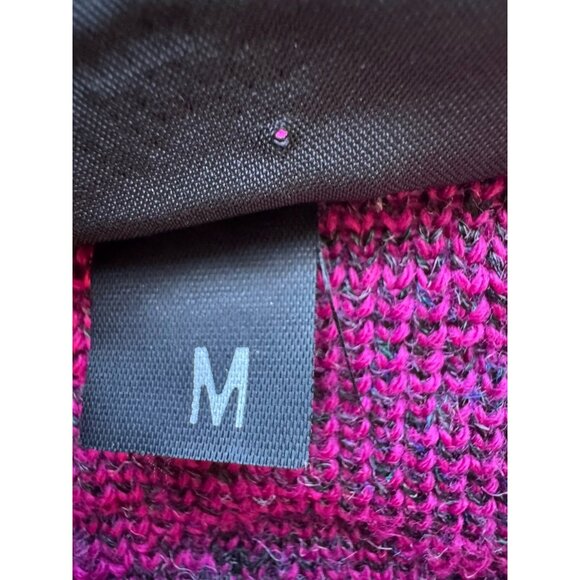 Lido Sports Womens Wool Blend Pink Black Sweater Pullover Medium USA EUC - Picture 8 of 11